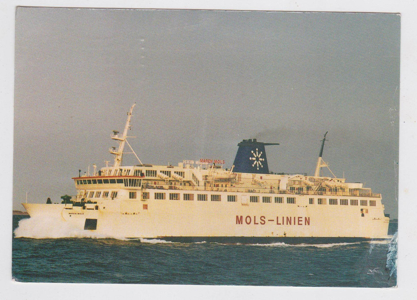 MV Maren Mols Mols-Linien Danish Car Ferry Postcard 1995 - TulipStuff