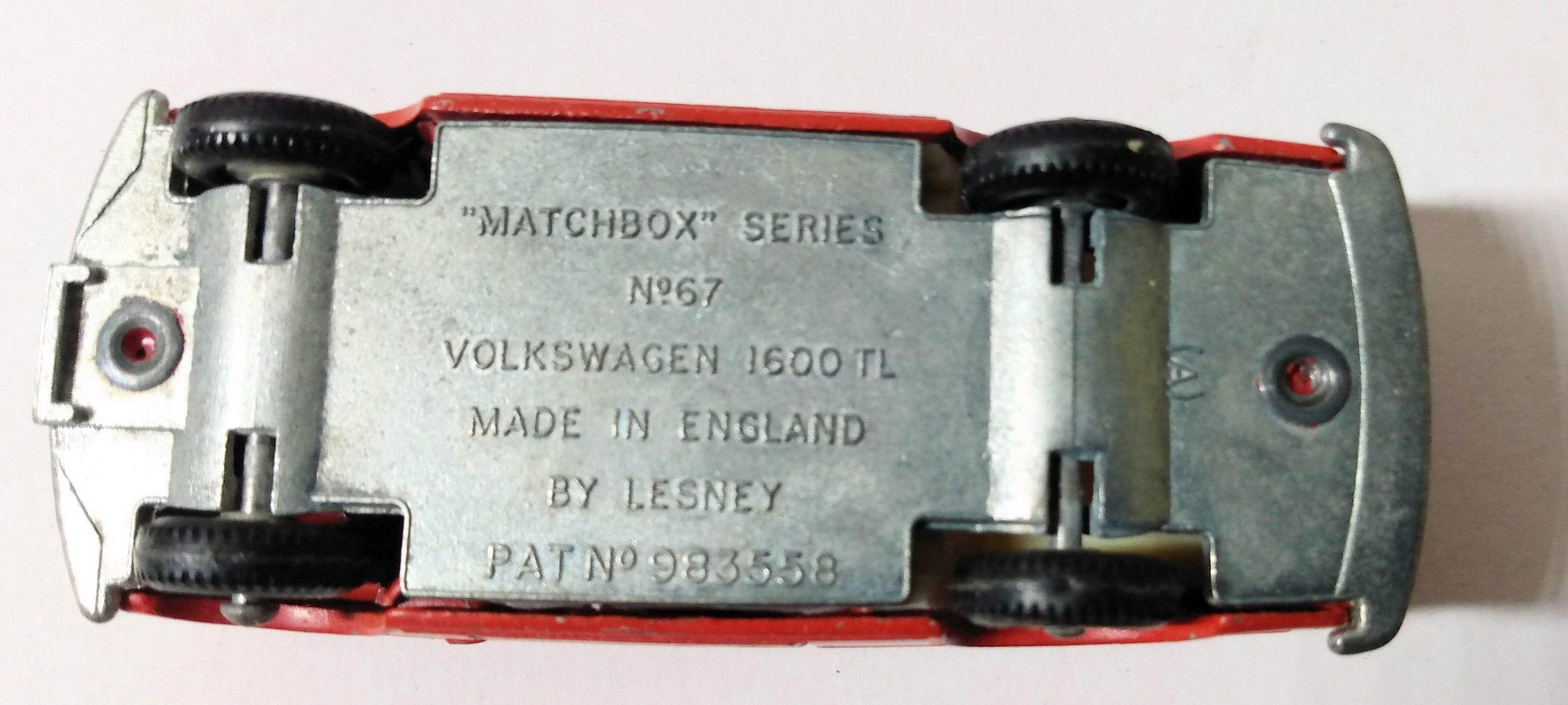 Lesney Matchbox no. 67 Volkswagen 1600TL Fastback Made in England 1967 - TulipStuff