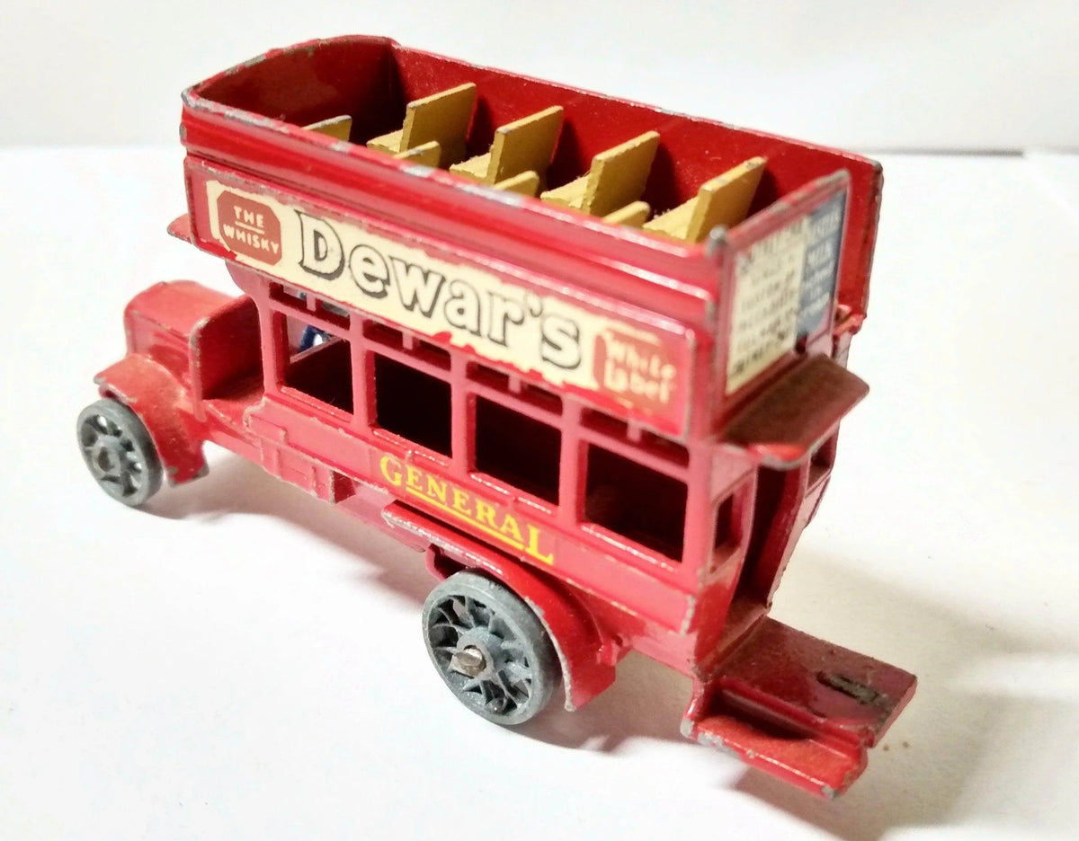 Matchbox Lesney Yesteryear Y2 London Bus Dewar'S En Boite D'Origine