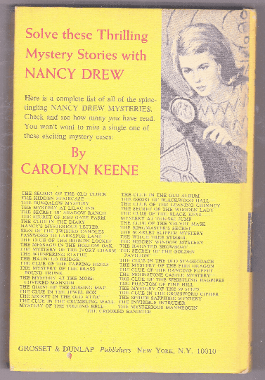 Nancy Drew Mystery Stories 18 The Mystery at the Moss-Covered Mansion - TulipStuff