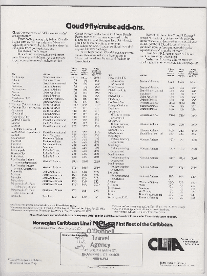 Norwegian Caribbean Lines NCL 1979-1980 Caribbean Cruises Brochure - TulipStuff