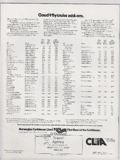 Norwegian Caribbean Lines NCL 1979-1980 Caribbean Cruises Brochure - TulipStuff