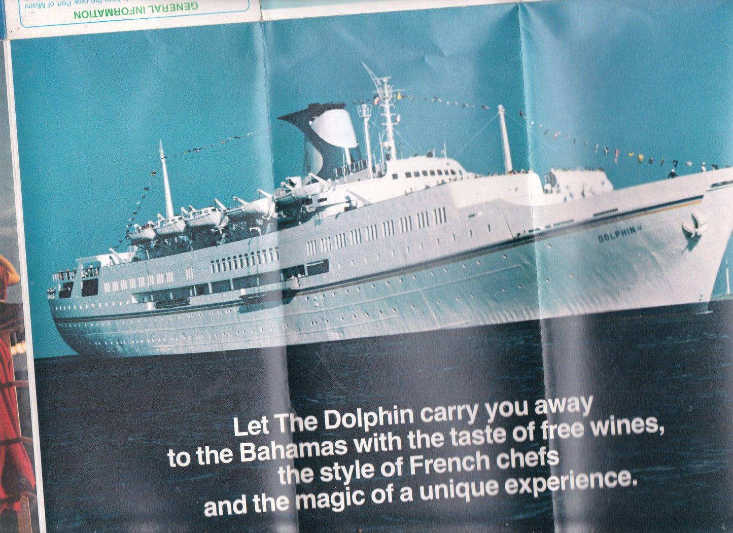 Paquet Ulysses Cruises ss Dolphin 1979 Bahamas Nassau Miami Brochure - TulipStuff