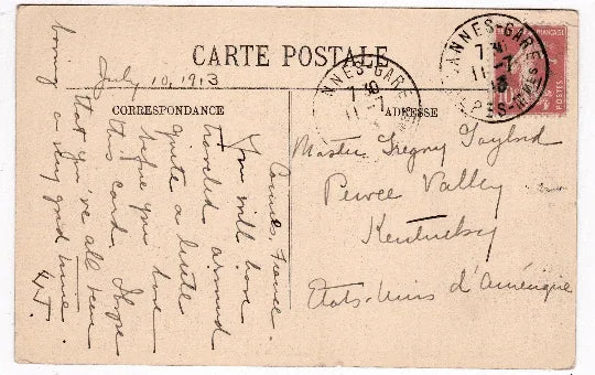 Paris Notre-Dame Group de Chimeres Gargoyles France 1913 - TulipStuff