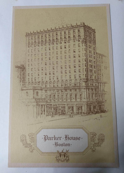 Boston's Famous Parker House Hotel 1940's Postcard Massachusetts - TulipStuff