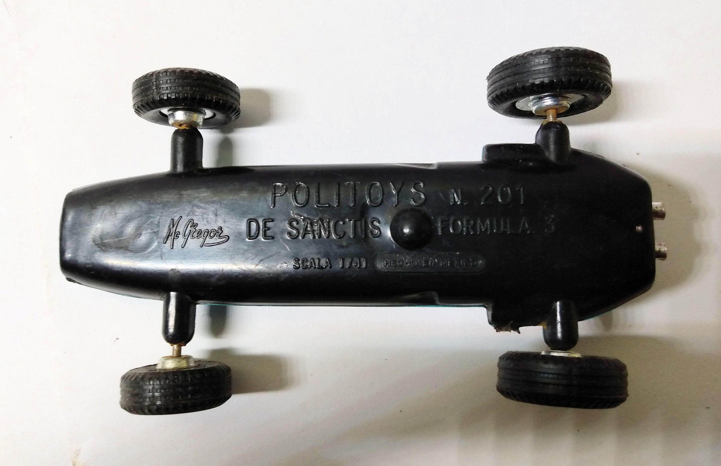 Politoys 201 De Sanctis Formula 3 Race Car 1:41 Scale Plastic 1965 - TulipStuff