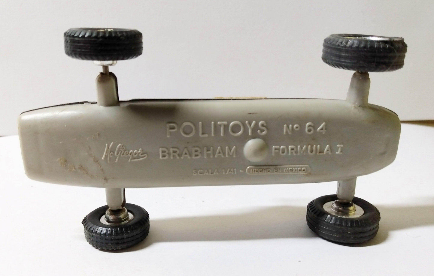 Politoys 64 Brabham Formula 1 Race Car 1:41 Scale Plastic 1964 - TulipStuff