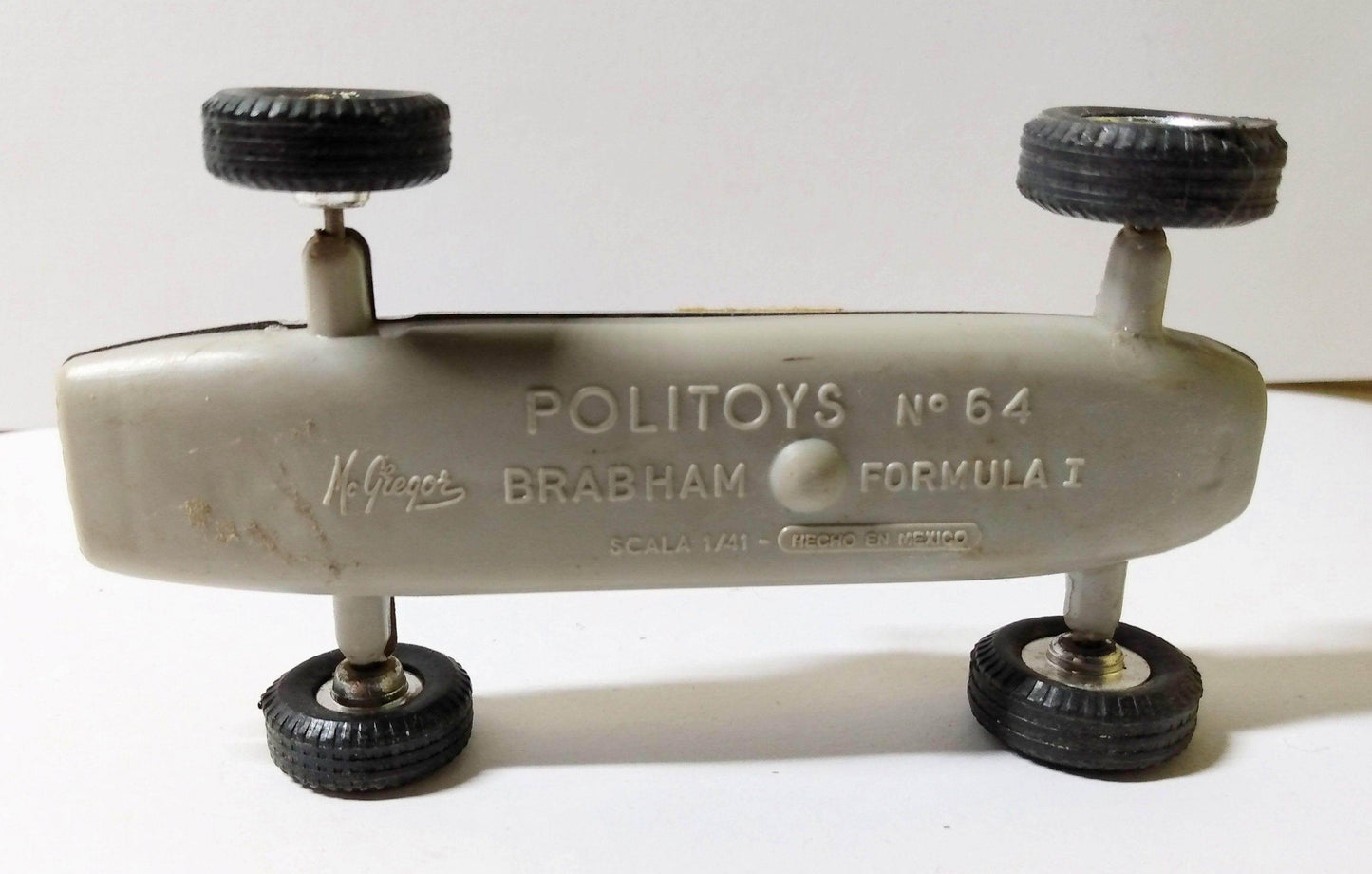 Politoys 64 Brabham Formula 1 Race Car 1:41 Scale Plastic 1964 - TulipStuff