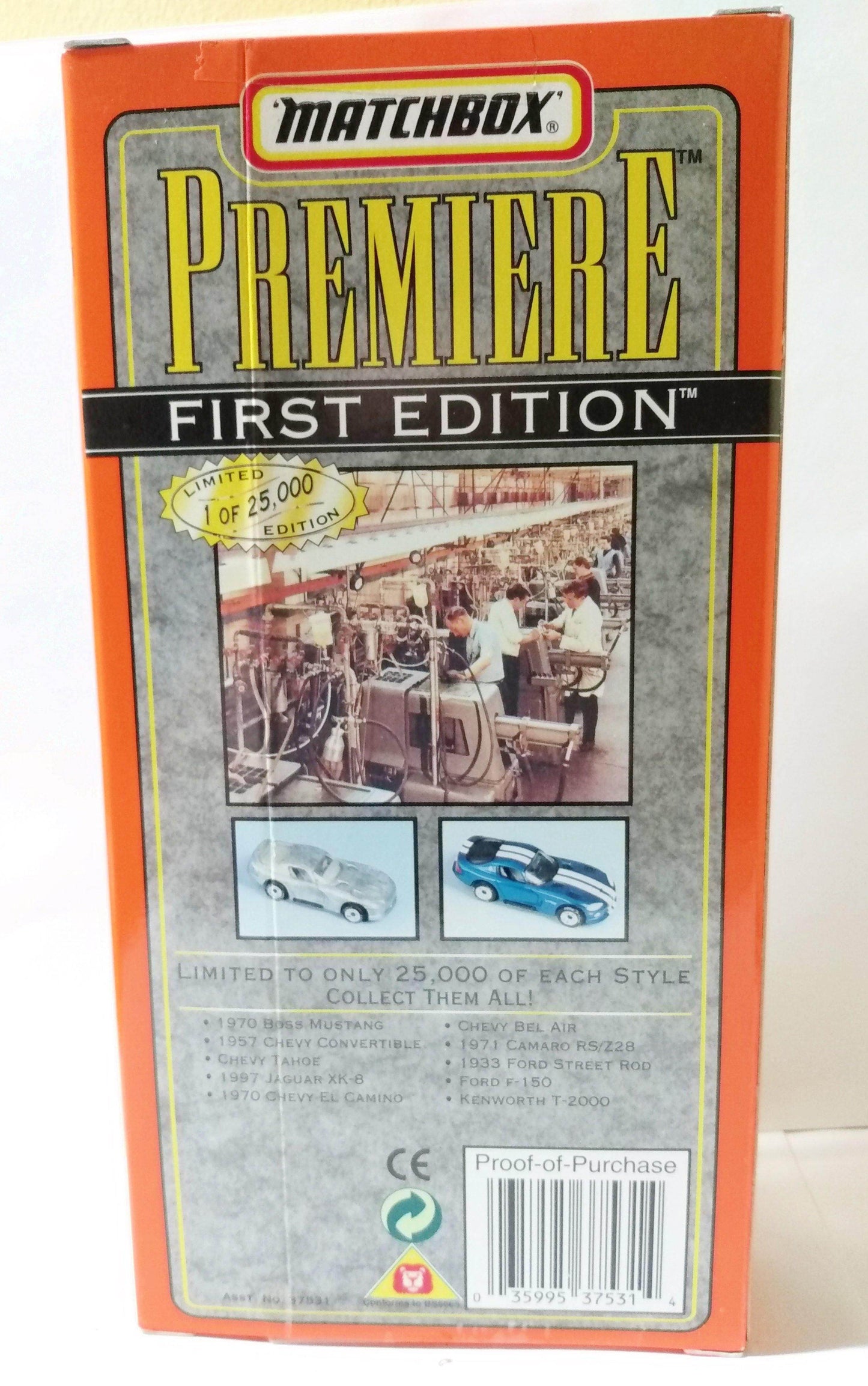 Matchbox Premiere 1st Edition First Production 1997 Jaguar XK-8 - TulipStuff