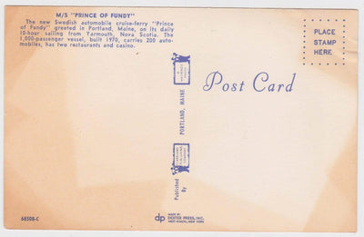 MS Prince of Fundy Cruise Ferry At Portland Maine 1970's - TulipStuff