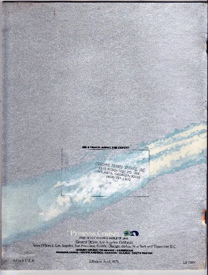 Princess Cruises 1980 Brochure Love Boats Island Princess - TulipStuff