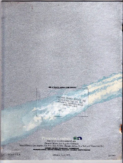 Princess Cruises 1980 Brochure Love Boats Island Princess - TulipStuff