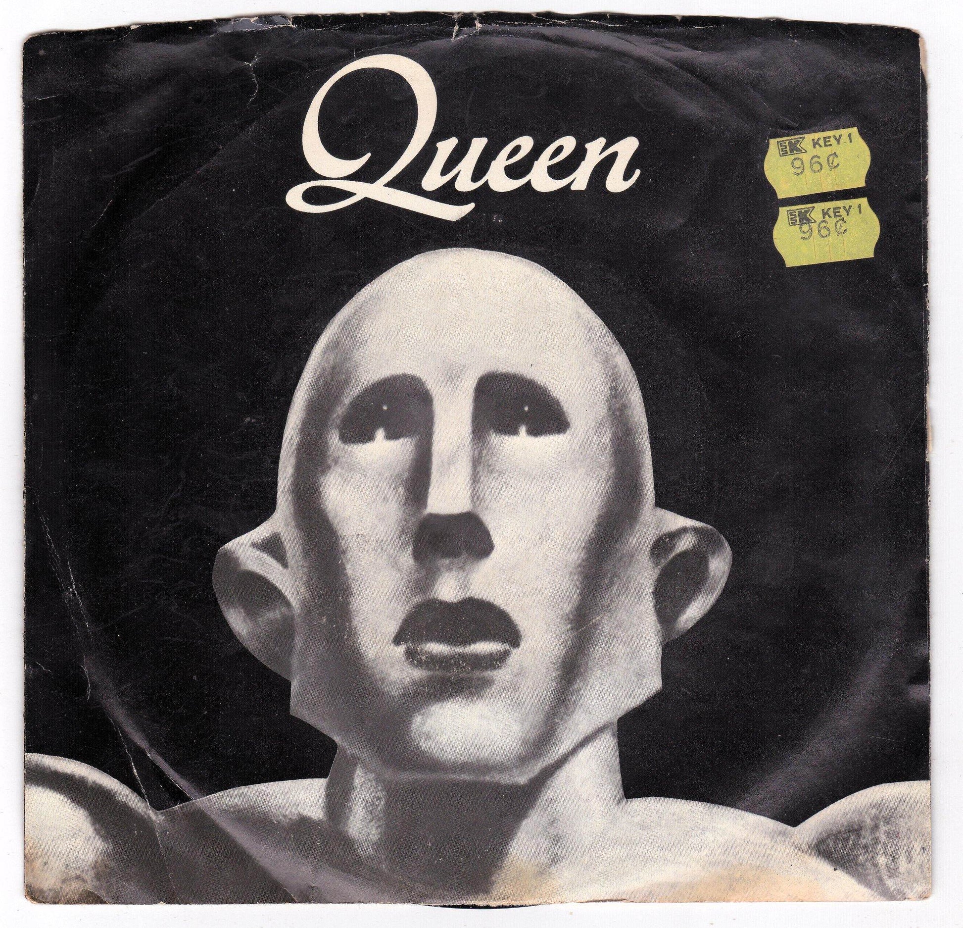 Queen We Are The Champions b/w We Will Rock You 7" Vinyl Caterpillar Label - TulipStuff