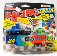 Load image into Gallery viewer, Racing Champions Micro Team Transporter 1992 Jeff Gordon DuPont - TulipStuff