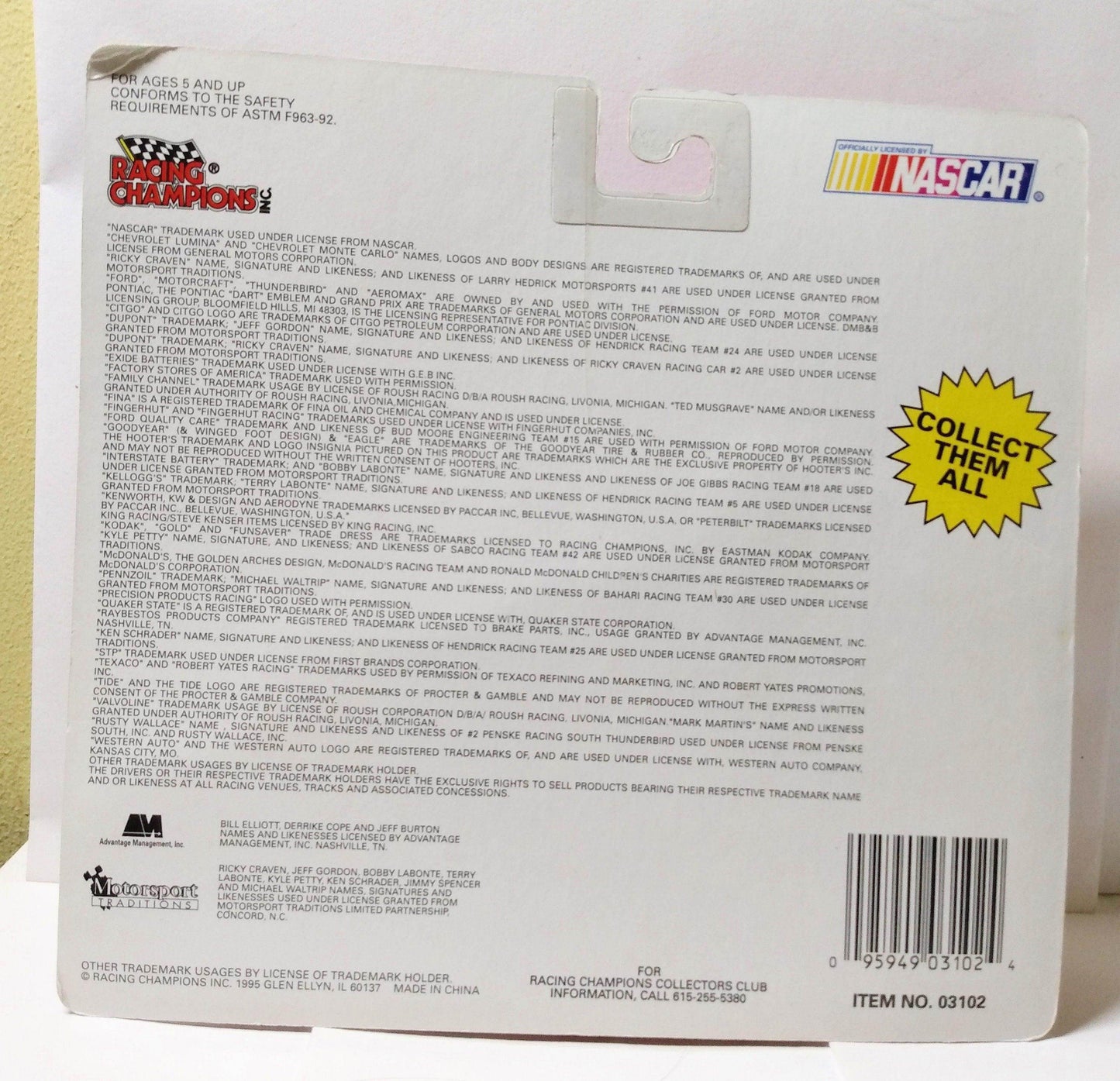 Racing Champions Micro Team Transporter 1995 Terry Labonte Kellogg's - TulipStuff