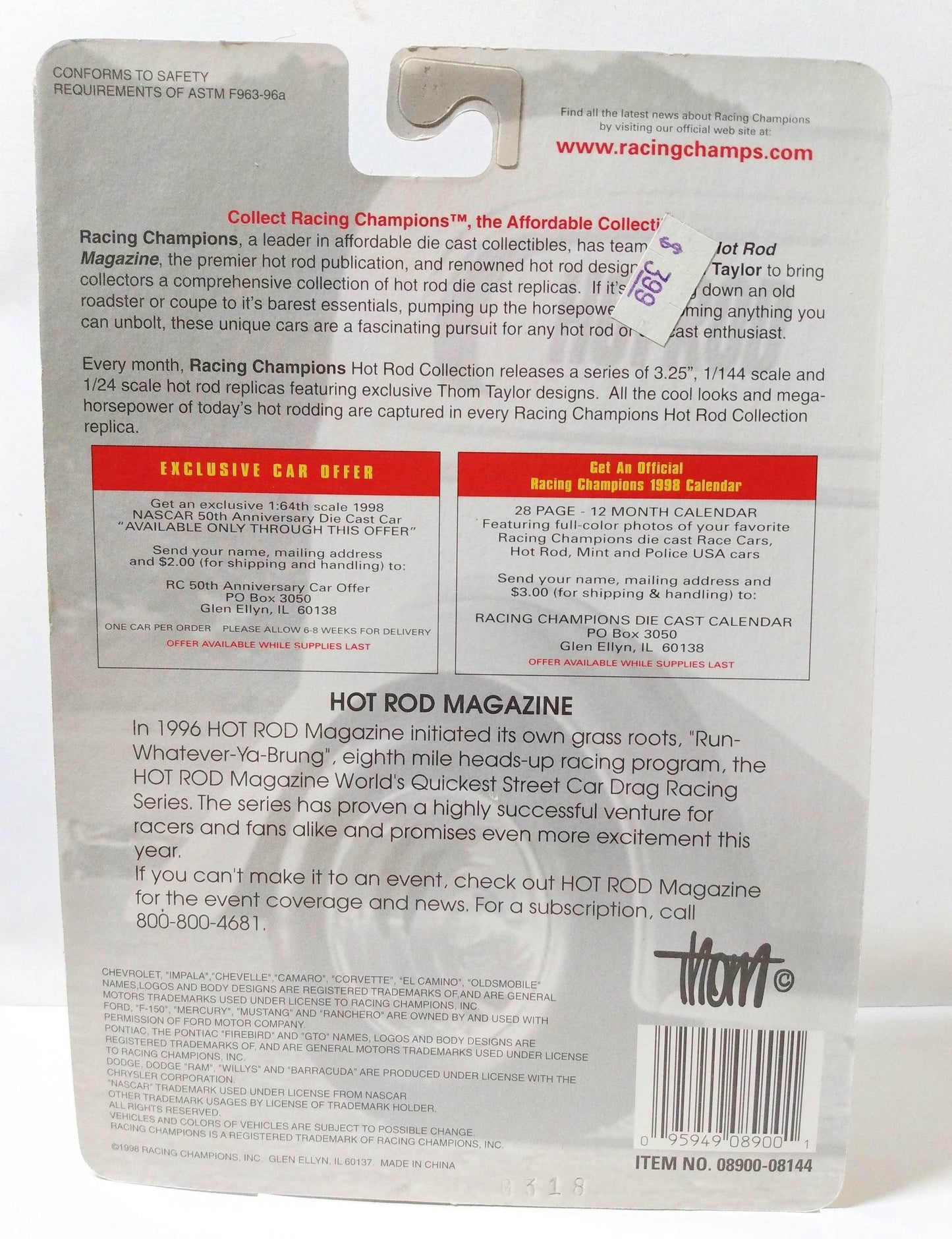 Racing Champions Hot Rod Magazine '41 Willys Coupe ltd ed - TulipStuff