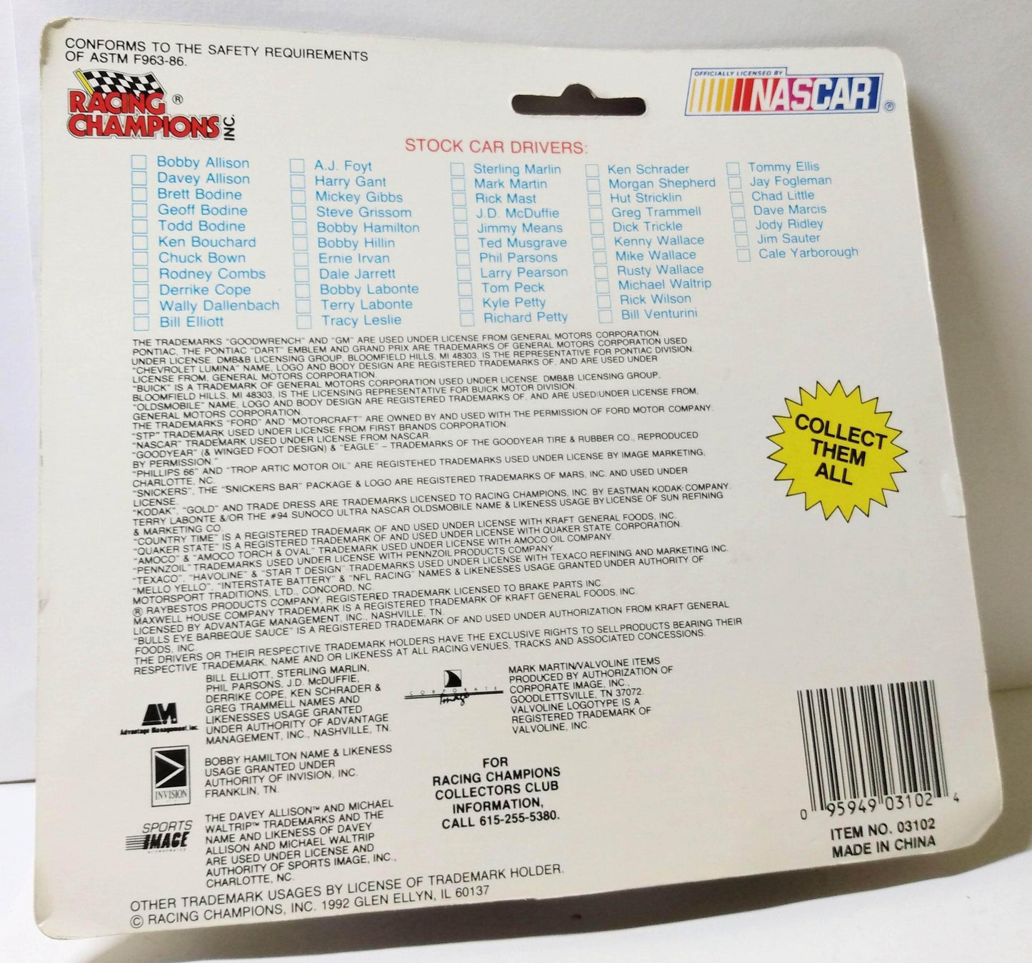 Racing Champions Micro Team Transporter 1992 Jimmy Spencer Meineke - TulipStuff