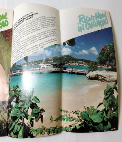 Right Now In Curacao Willemstad Caribbean 1980 Travel Brochure - TulipStuff