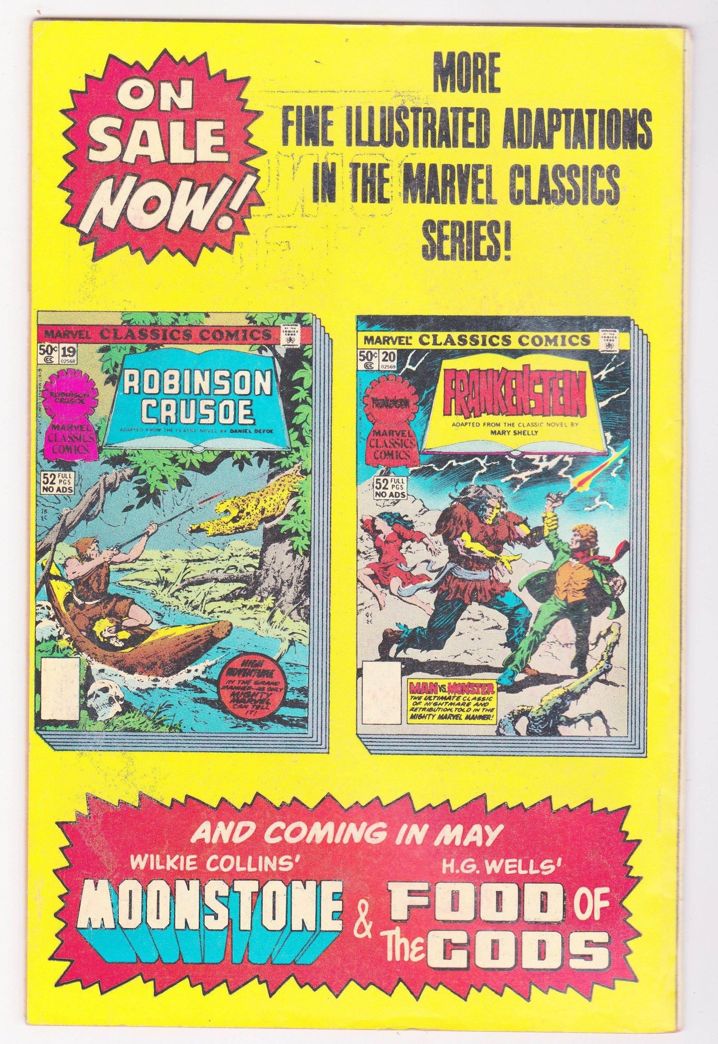 Marvel Classics Comics 19 Robinson Crusoe Daniel Defoe 1977 - TulipStuff