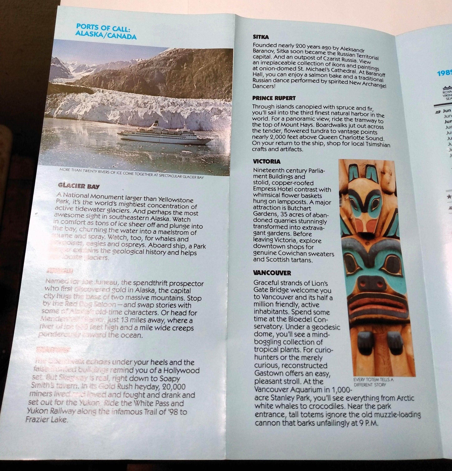 Royal Viking Line 1982 Alaska Canada New England Cruise Brochure - TulipStuff