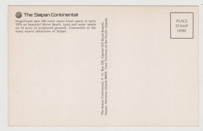 Micro Beach Saipan Continental Hotel Northern Mariana Islands 1974 - TulipStuff