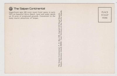 Micro Beach Saipan Continental Hotel Northern Mariana Islands 1974 - TulipStuff