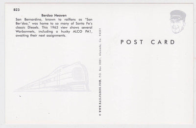 AT&SF Santa Fe Warbonnet Diesel Locomotives At San Bernardino 1963 - TulipStuff