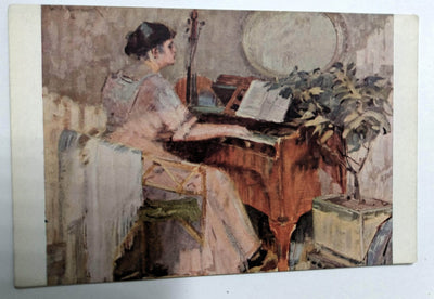 Schovanek Predehra Vorspiel Prelude Art Postcard Minerva Prague 1910's - TulipStuff