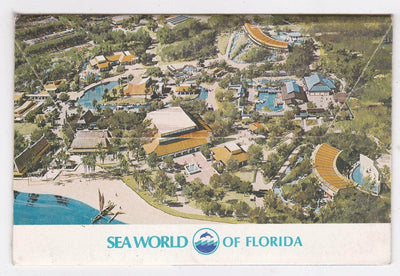 Sea World Orlando Florida 12 View Souvenir Postcard Folder 1974 - TulipStuff