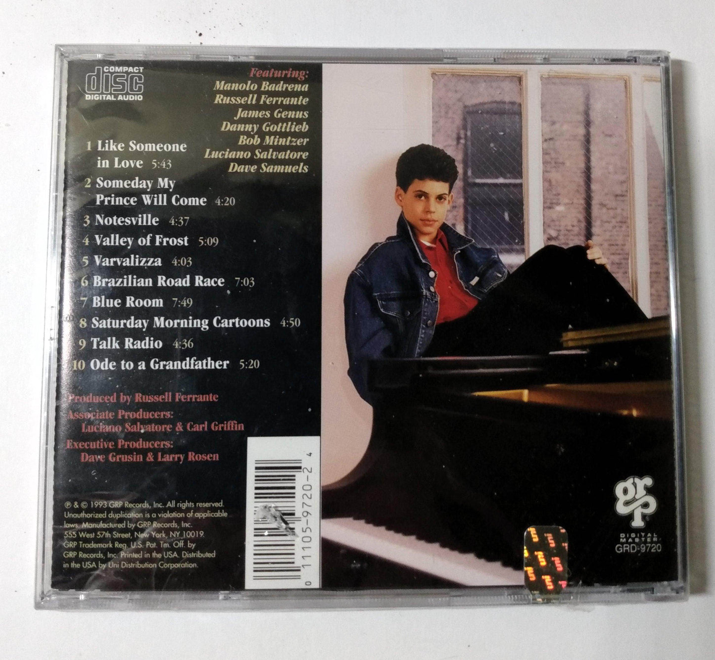 Sergio Salvatore S/T Piano Jazz Album CD GRP 1993 - TulipStuff