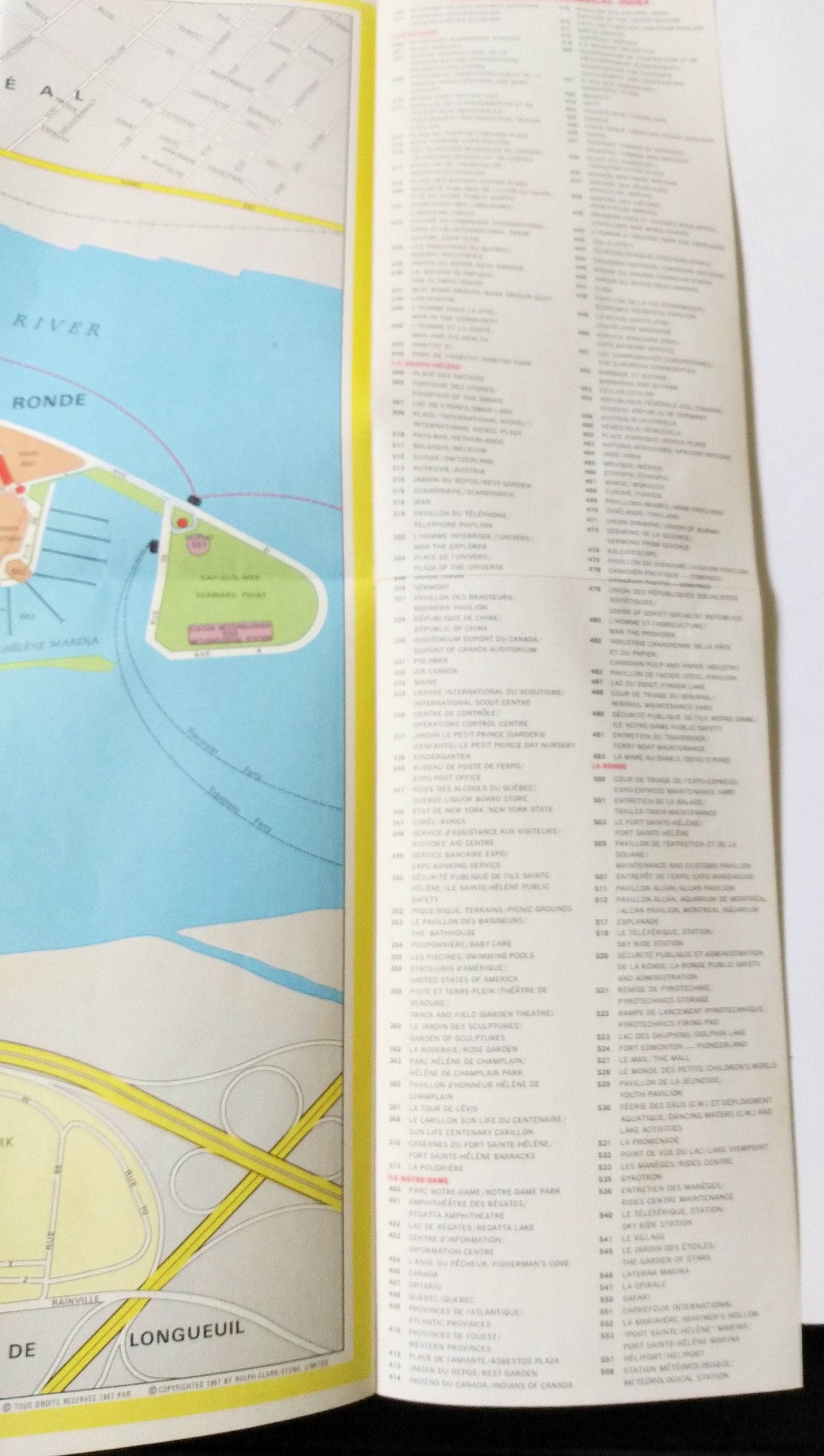 Shell Oil Expo 67 Int'l And Universal Exposition Montreal Canada Map - TulipStuff