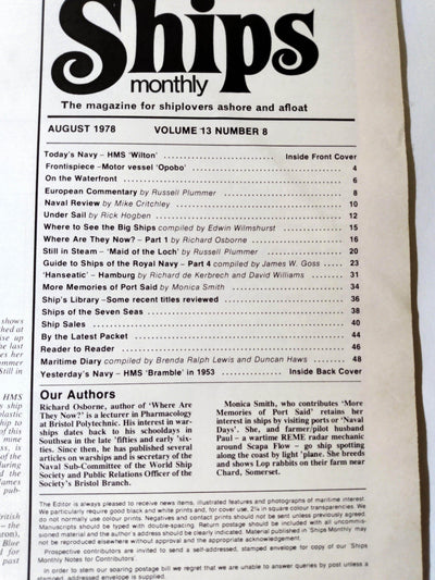 Ships Monthly Magazine October 1978 Hanseatic German Atlantic Line - TulipStuff