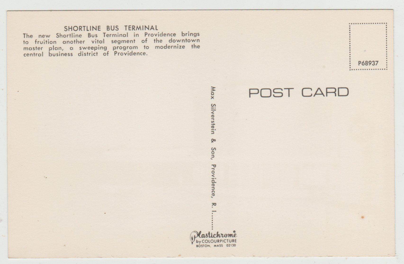 Shortline Bus Terminal Providence Rhode Island Mid 1960's - TulipStuff