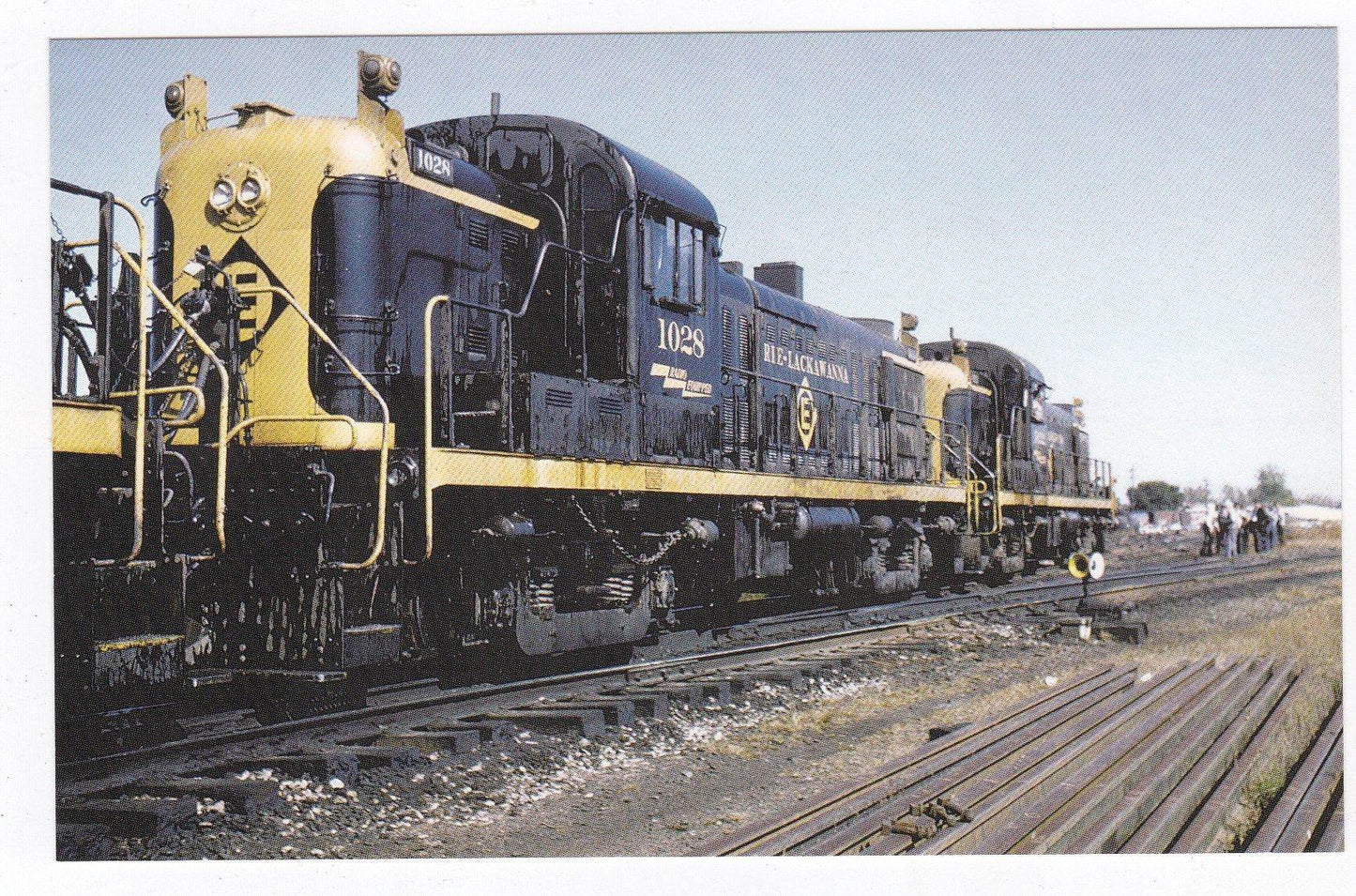 Erie Lackawanna Alco RS3 Diesel Locomotive Train Postcard - TulipStuff