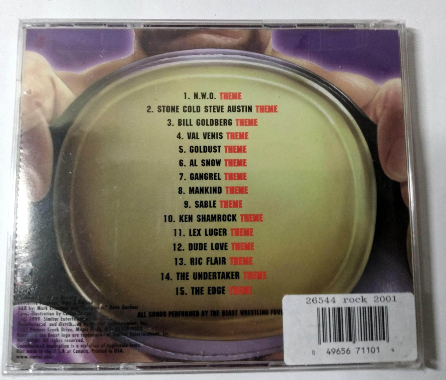 Slammin' Wrestling Hits Arena Entrance Themes Album CD 1999 - TulipStuff