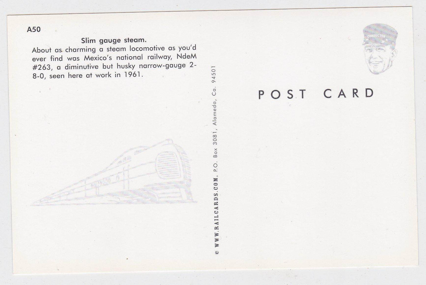 National Railways of Mexico Narrow Gauge 2-8-0 Steam Locomotive - TulipStuff