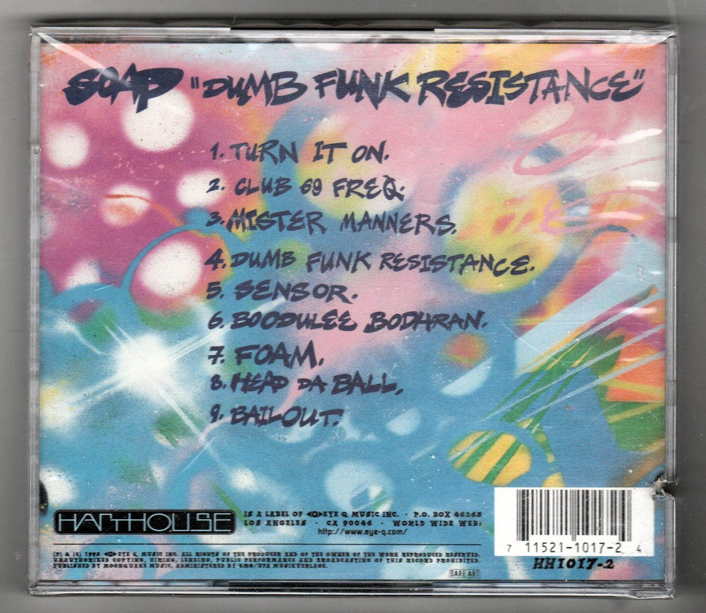 S.O.A.P. Dumb Funk Resistance Techno Album CD 1995 - TulipStuff