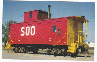 Soo Line Caboose At Stevens Point Wisconsin 1970 - TulipStuff