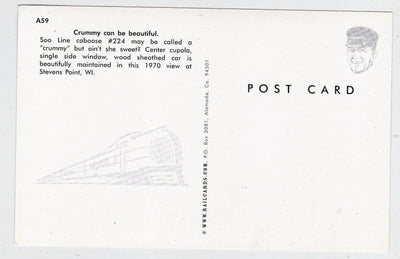 Soo Line Caboose At Stevens Point Wisconsin 1970 - TulipStuff