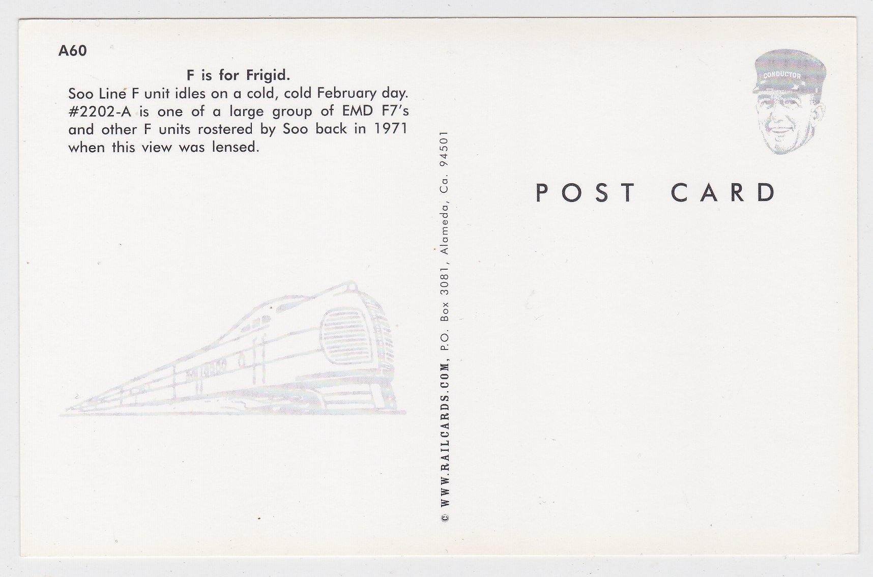 Soo Line EMD F7 Locomotive Train On A Snowy Day in 1971 - TulipStuff