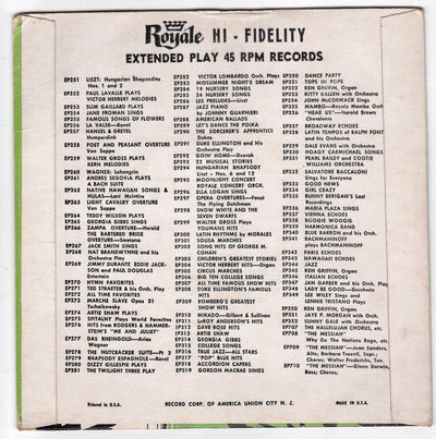 South Pacific Paul Paine And His Society Orchestra 7" Vinyl EP 1951 - TulipStuff