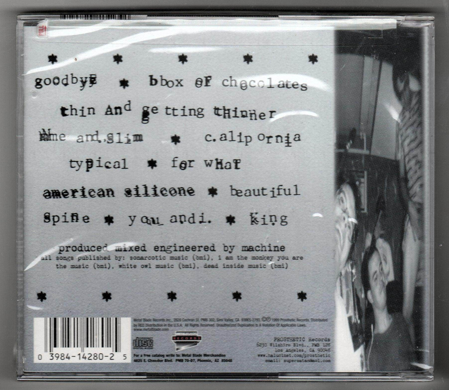 Spite Bastard Complex Nu Metal Album CD 1999 - TulipStuff