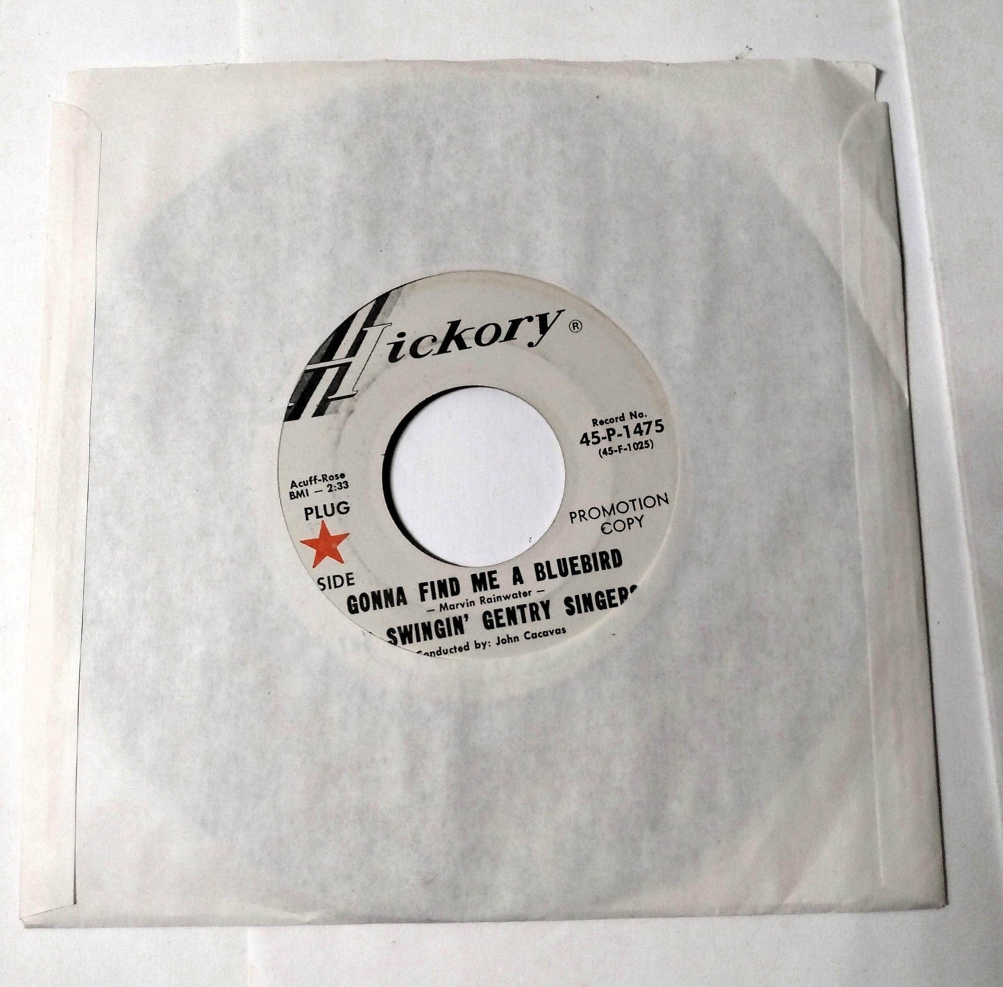 Swingin' Gentry Singers Gonna Find Me A Bluebird b/w Cold Cold 7" 1967 - TulipStuff
