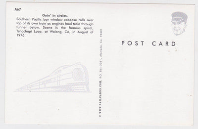 Southern Pacific Train At Tehachapi Loop Tunnel Walong CA 1976 - TulipStuff
