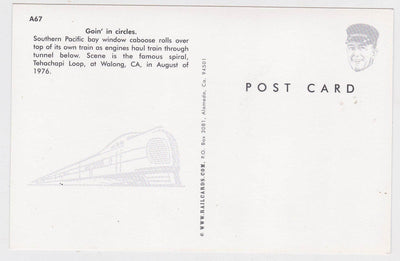 Southern Pacific Train At Tehachapi Loop Tunnel Walong CA 1976 - TulipStuff