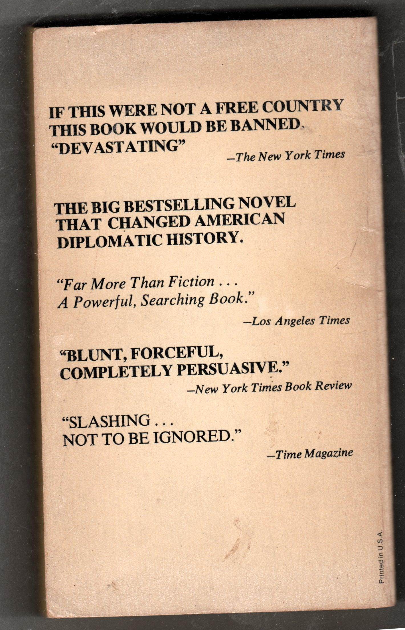 The Ugly American Lederer Burdick Paperback Fawcett 1981 - TulipStuff