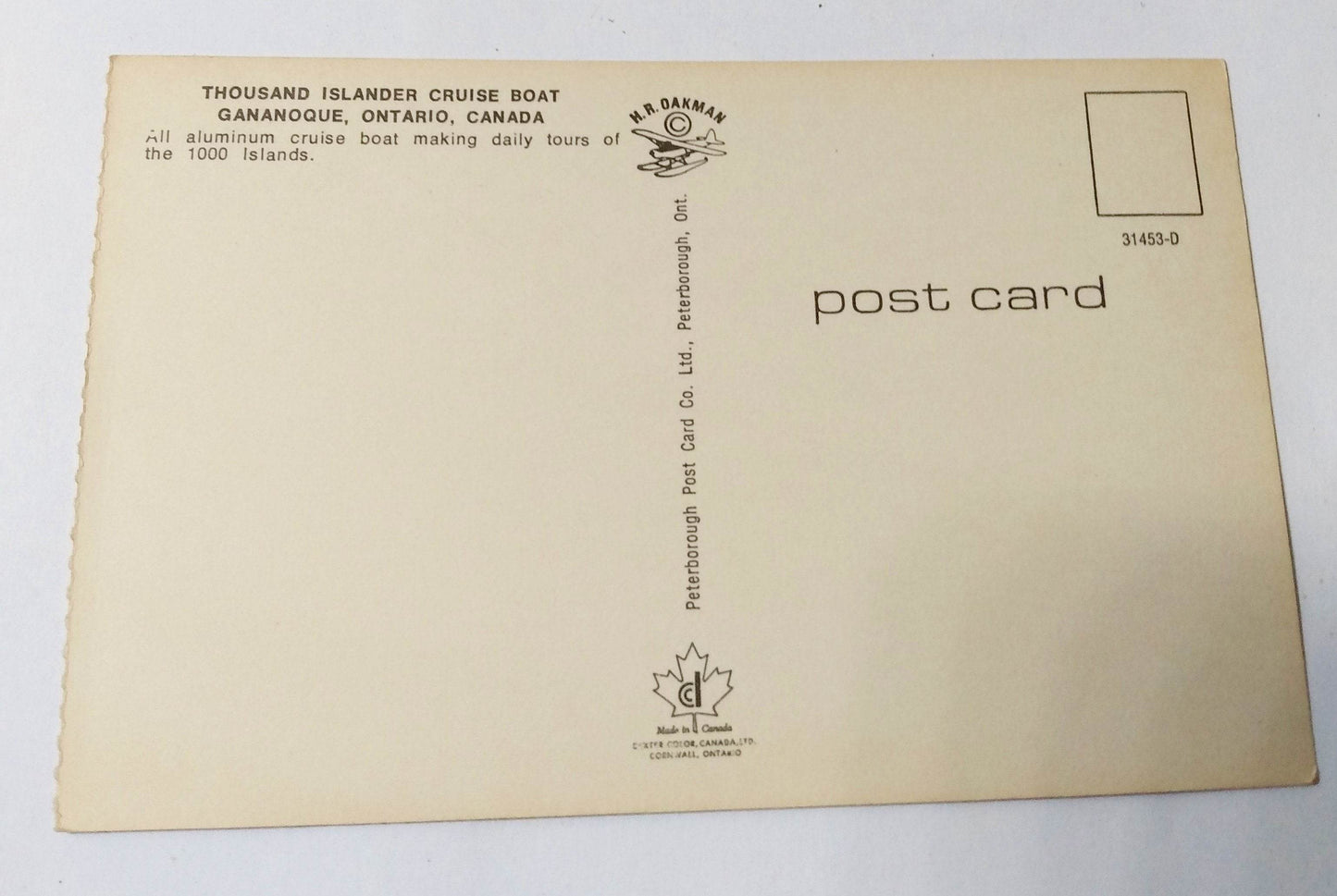 Thousand Island Cruise Boat Gananoque Boat Line Ontario Canada 1960's - TulipStuff