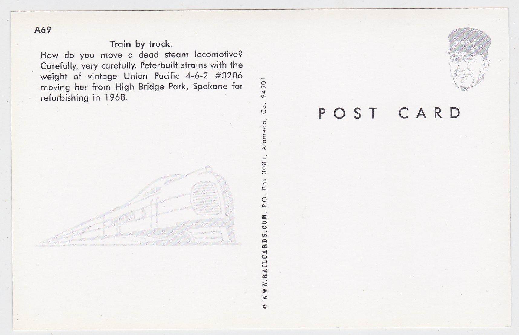 Union Pacific 4-6-2 Steam Locomotive Being Transported By Truck - TulipStuff