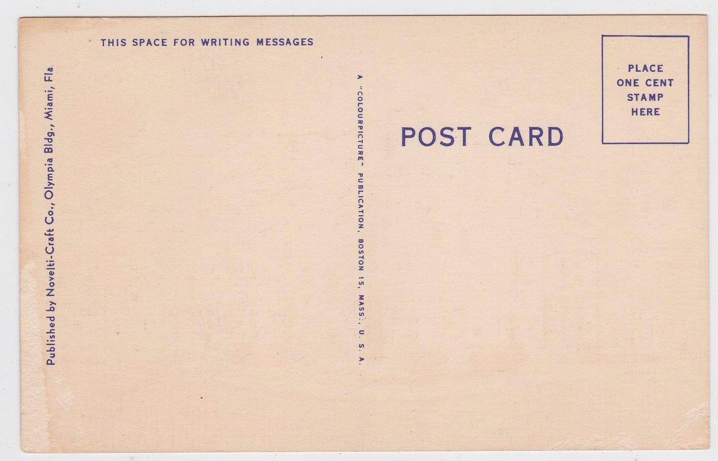 US Post Office and Federal Building Miami Florida 1940's Linen Postcard - TulipStuff