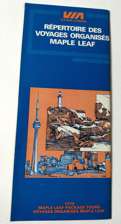 Via Rail Canada Maple Leaf Package Tour Catalogue 1978 - TulipStuff